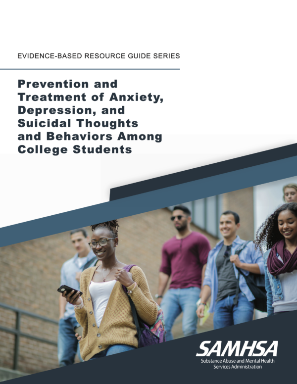Image of first page of the reading for the continuing education course Prevention and Treatment of Anxiety, Depression, and Suicidal Thoughts and Behaviors Among College Students