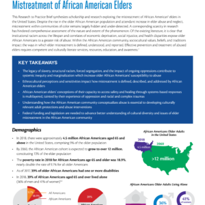 Image of the first page of the reading for the continuing education course Understanding Culture and the Mistreatment of Elders