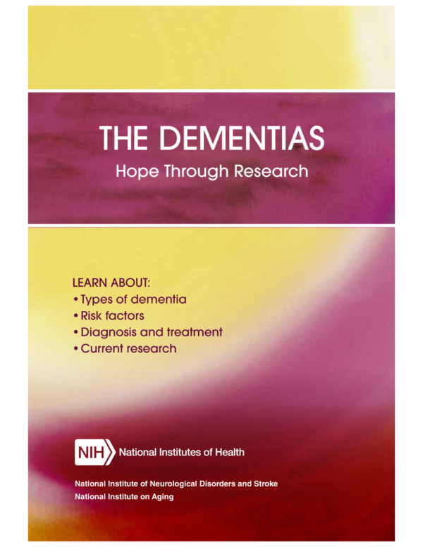 Image of the first page of the reading for the continuing education course The Dementias: Hope Through Research