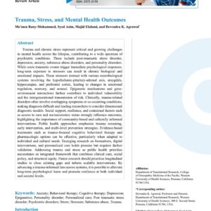 First page of the reading for the continuing education course Trauma, Stress, and Mental Health Outcomes (1 credit hour)